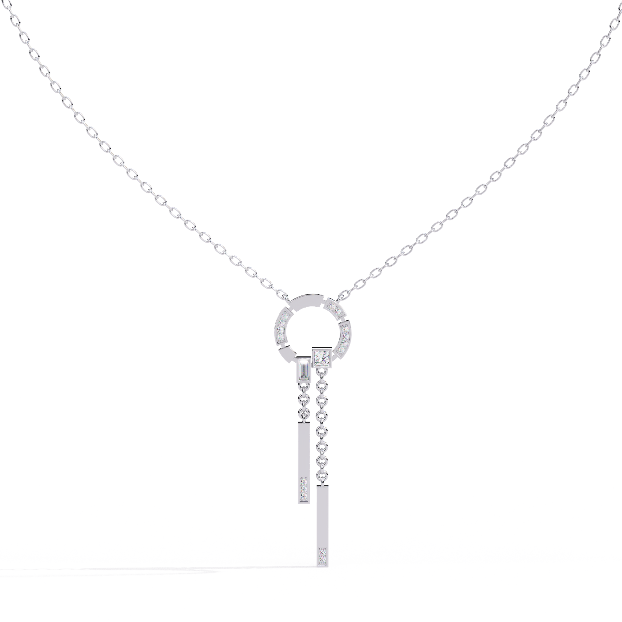 Solitairekart 0.38ct Natural Diamond Pendant-Necklace, HI Color, VS-SI Clarity